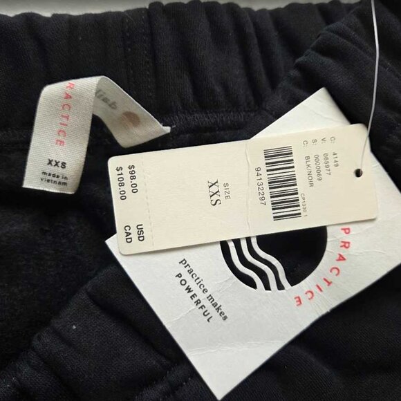New XXS Daily Practice x Anthropologie barrel sweatpants in black - Picture 6 of 8
